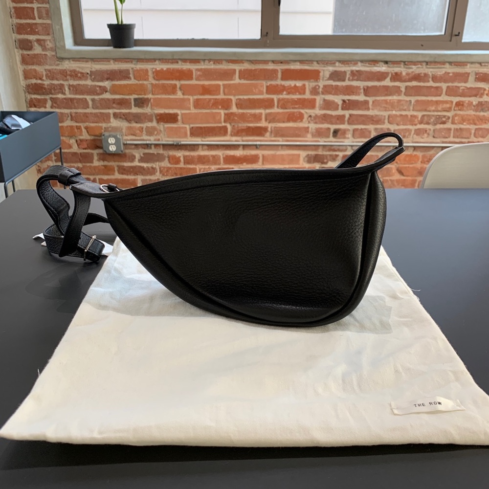 The Row SMALL Banana Bag black
